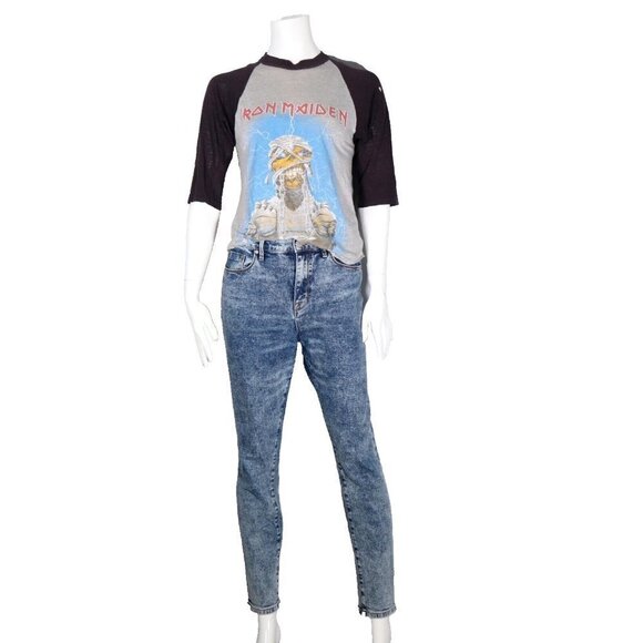 BDG Urban Outfitters Women's Size 28 Blue Acid Wash Twig High-Rise Skinny Jeans - Picture 1 of 10